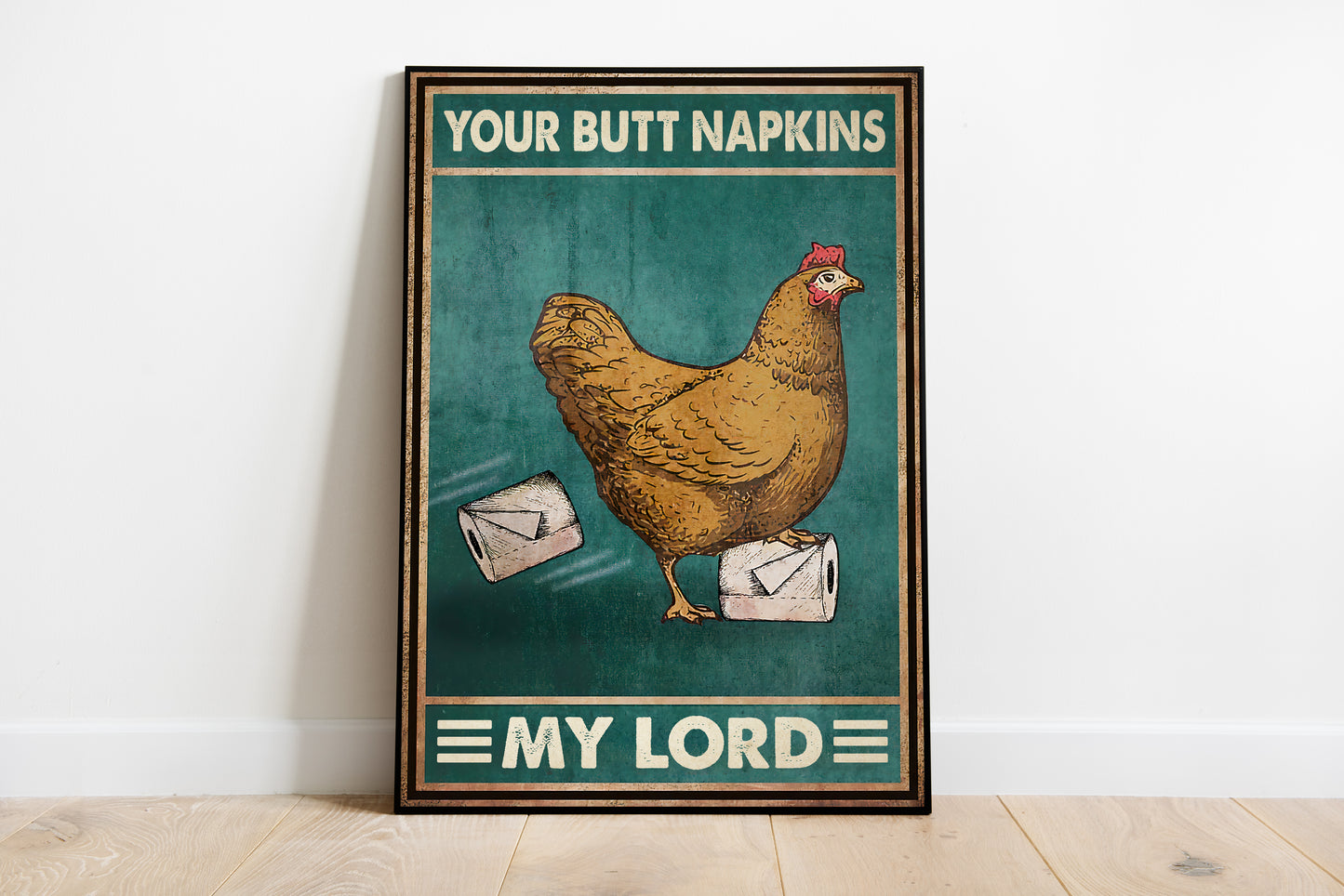 Funny Animal Bathroom Poster