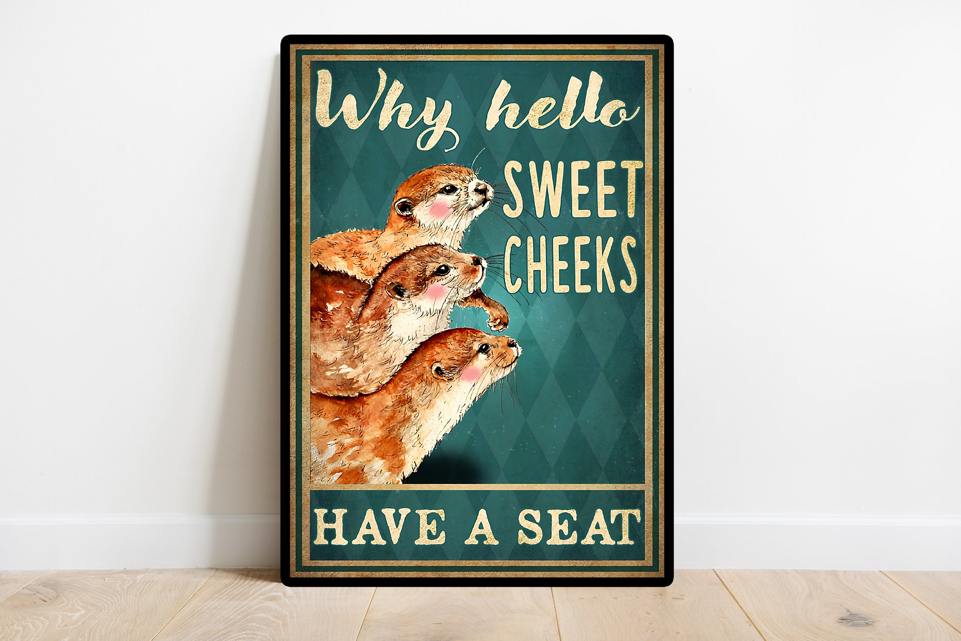 Funny Animal Bathroom Poster