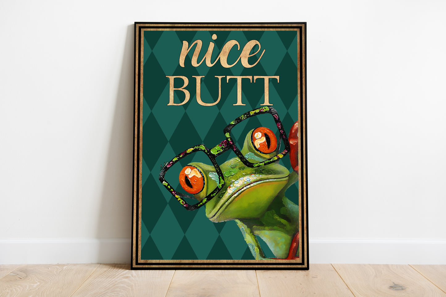 Funny Animal Bathroom Poster