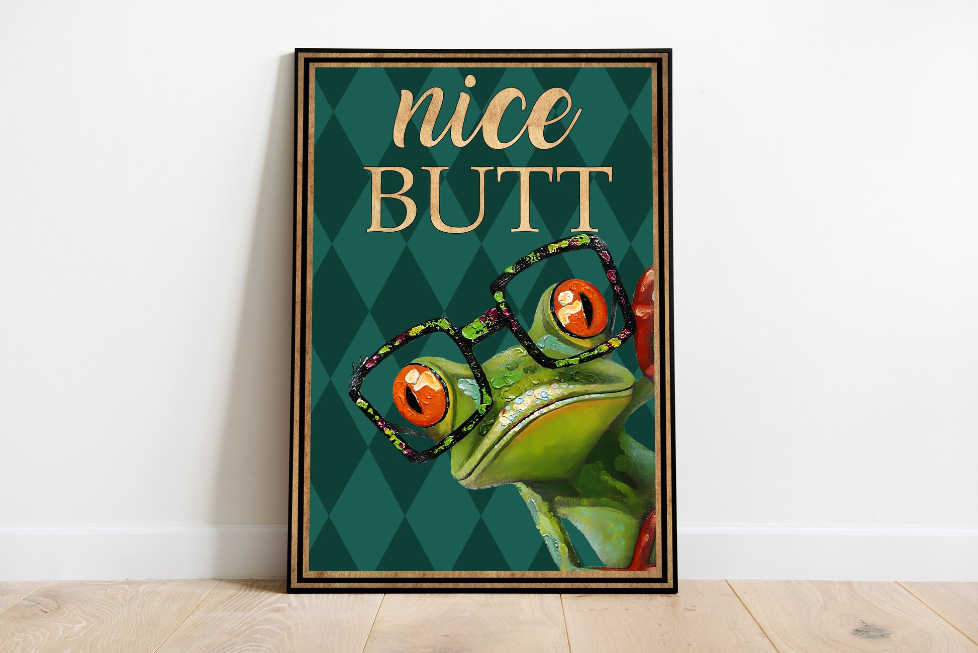 Funny Animal Bathroom Poster