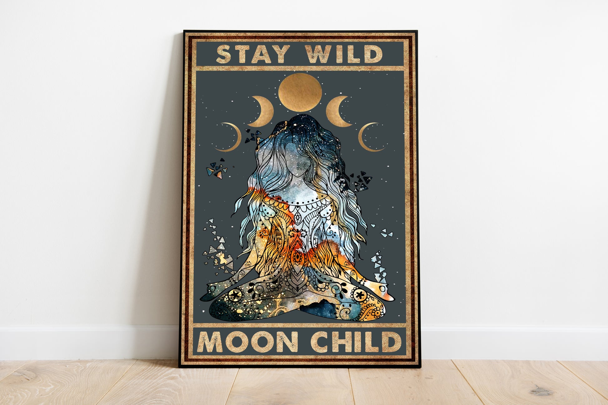 Stay Wild Moon Child Yoga Vertical Poster