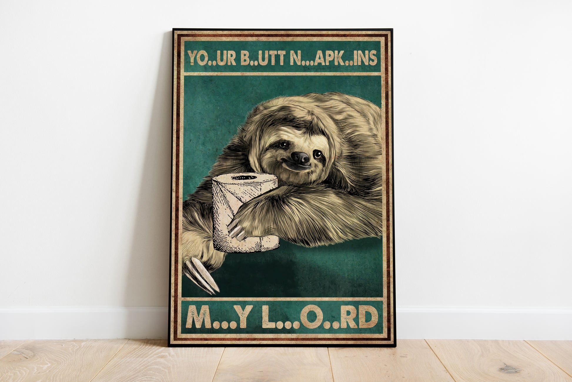 Funny Animal Bathroom Poster