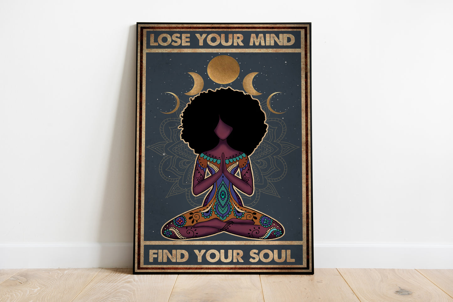 Lose Your Mind Find Your Soul Yoga Vertical Poster