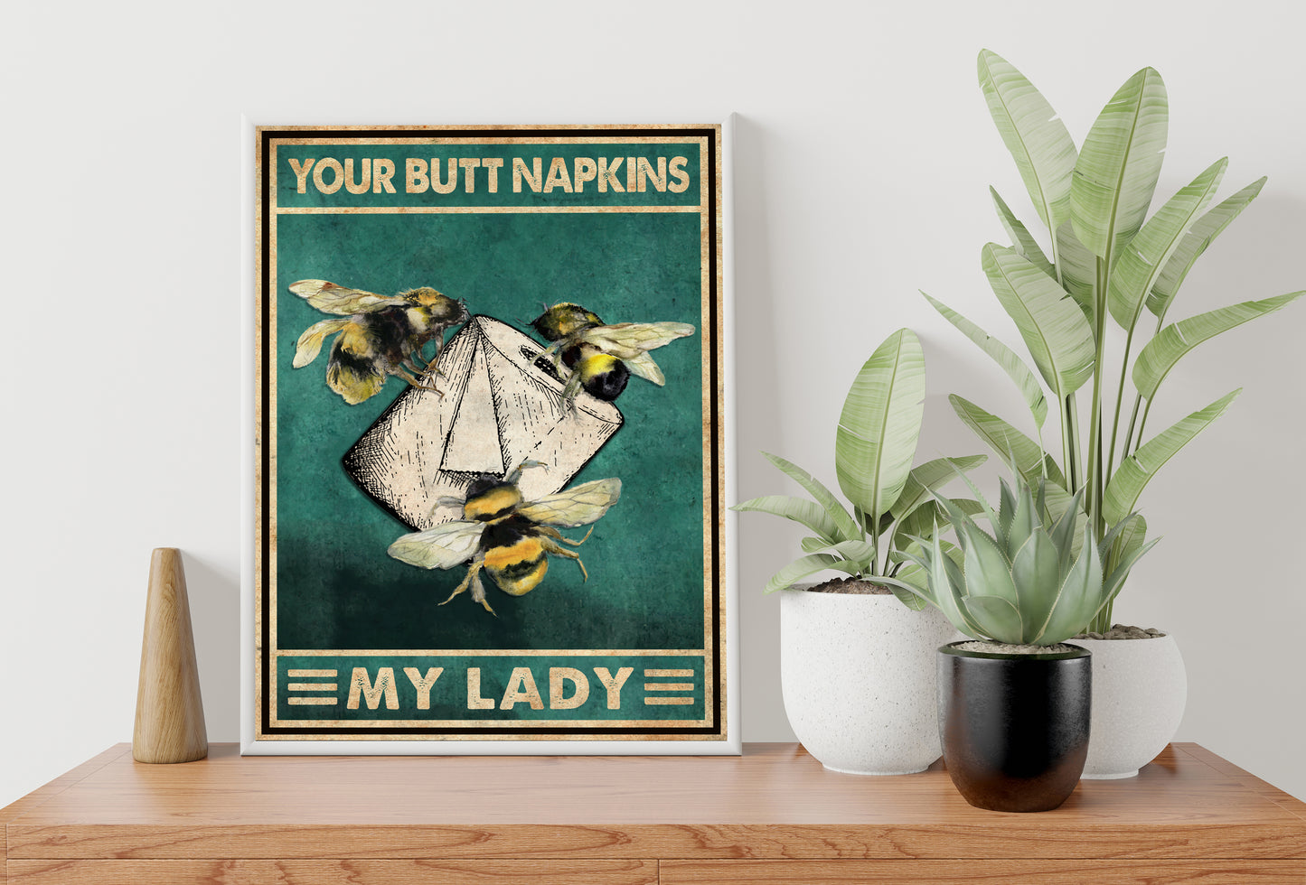 Funny Animal Bathroom Poster