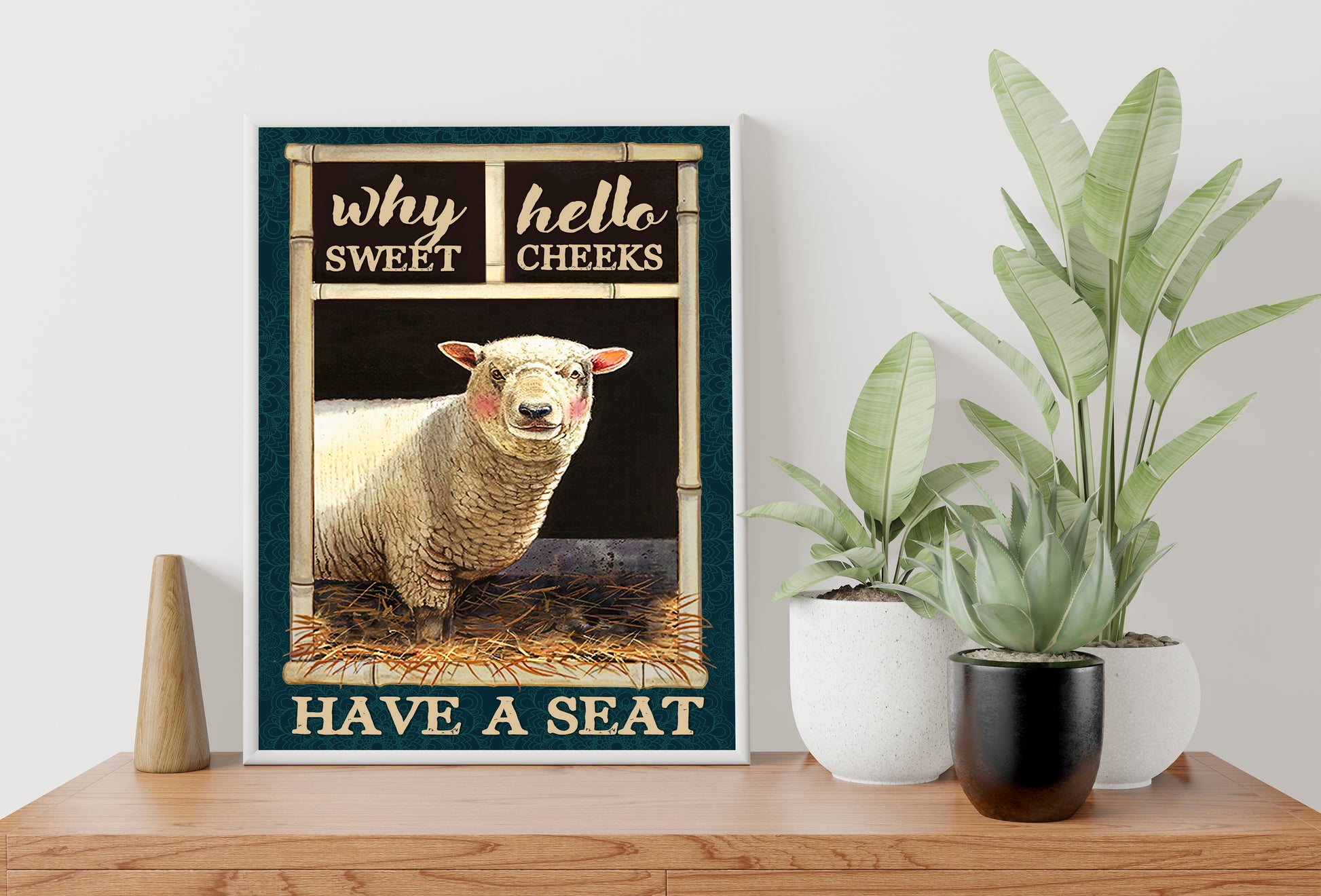 Funny Animal Bathroom Poster