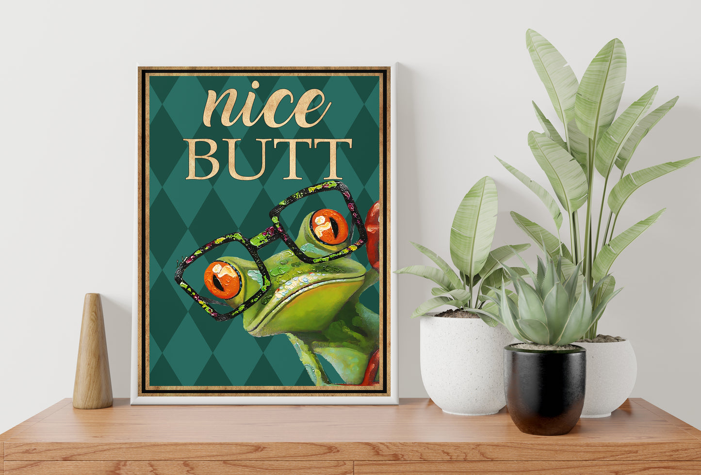 Funny Animal Bathroom Poster