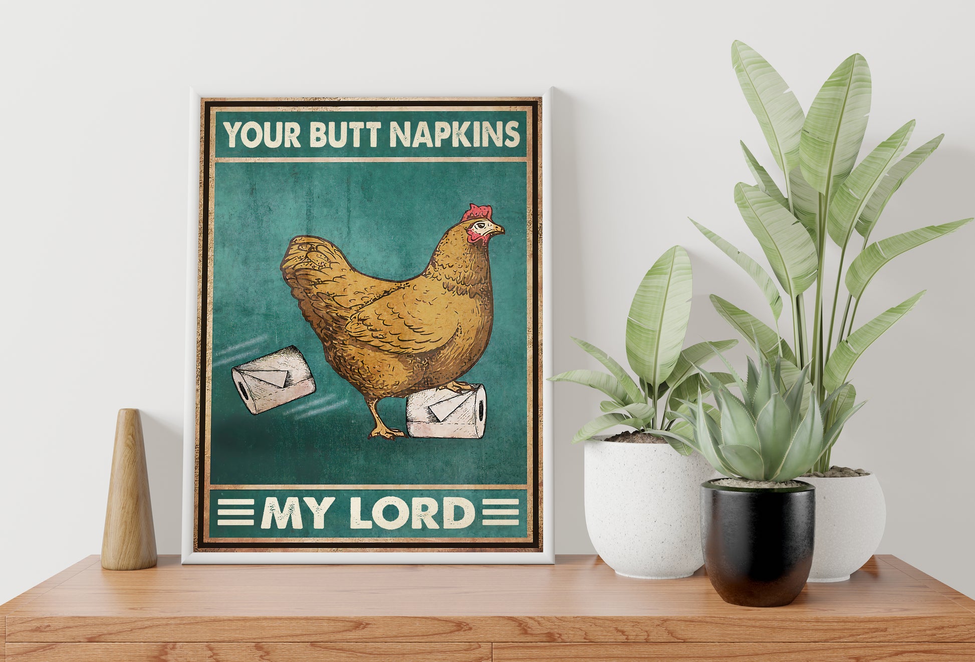 Funny Animal Bathroom Poster