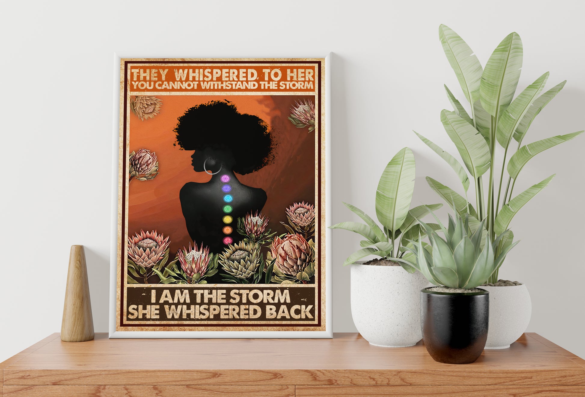 They Whispered To Her You Cannot Withstand The Storm Yoga Vertical Poster