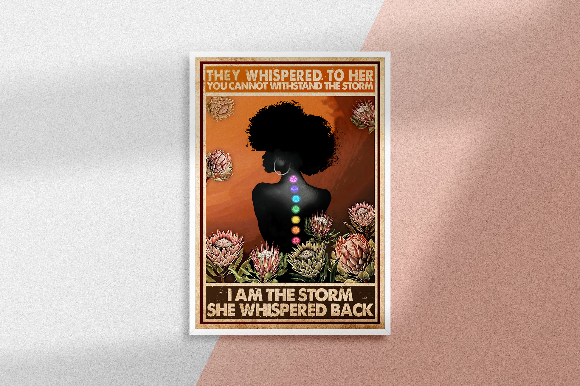 They Whispered To Her You Cannot Withstand The Storm Yoga Vertical Poster