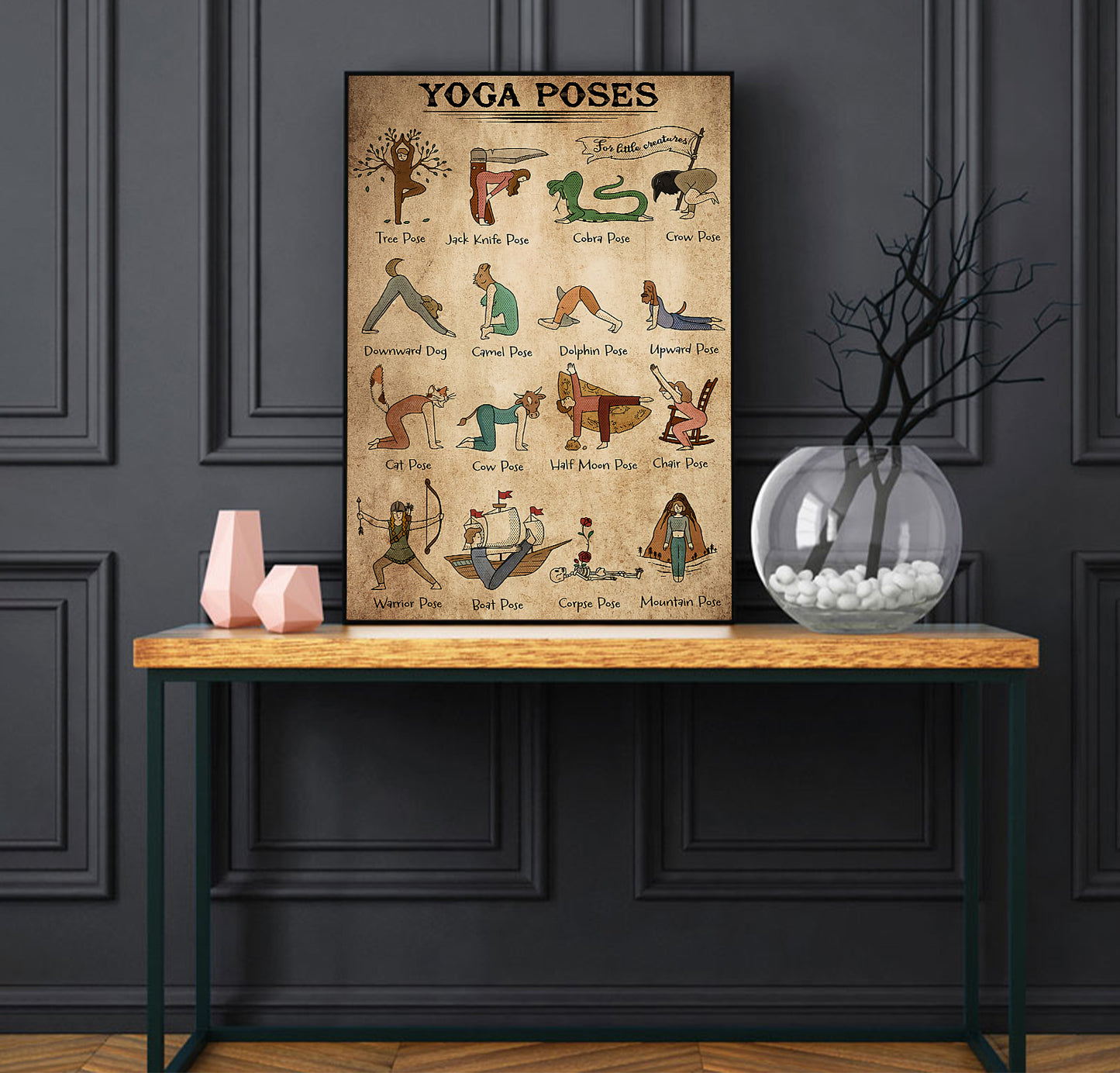 Yoga Animal Poses Knowledge Poster