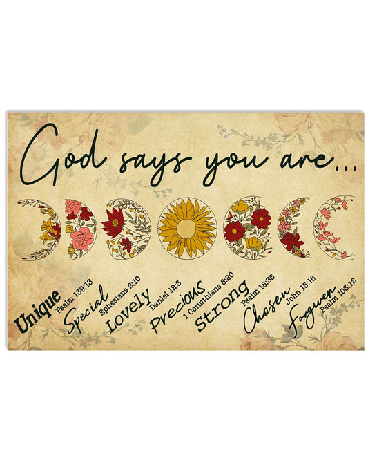 GOD SAYS YOU ARE