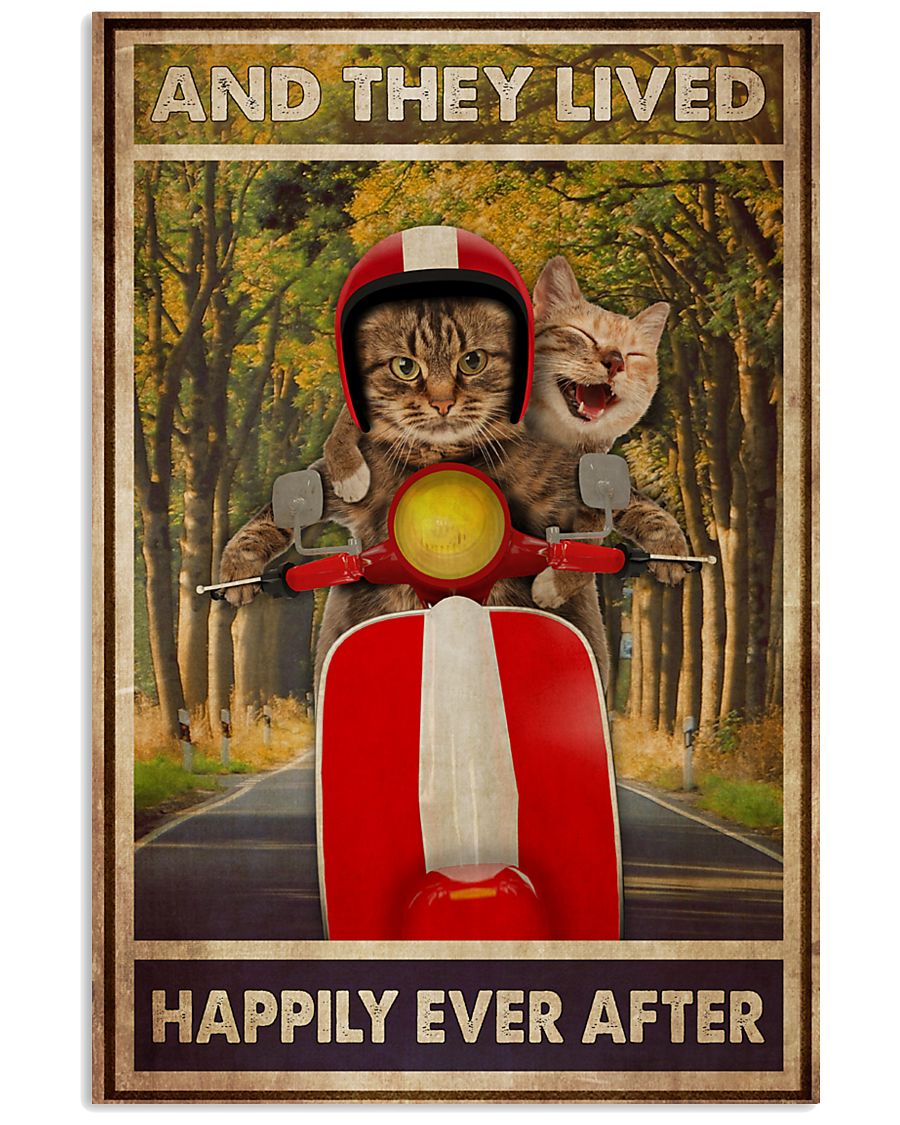 Cat Riding Scooter Lived Happily