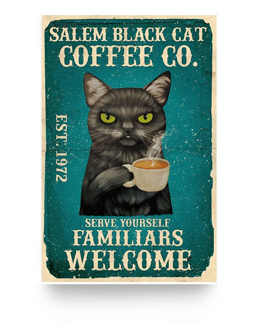 Salem Black Cat Coffee Co Vintage