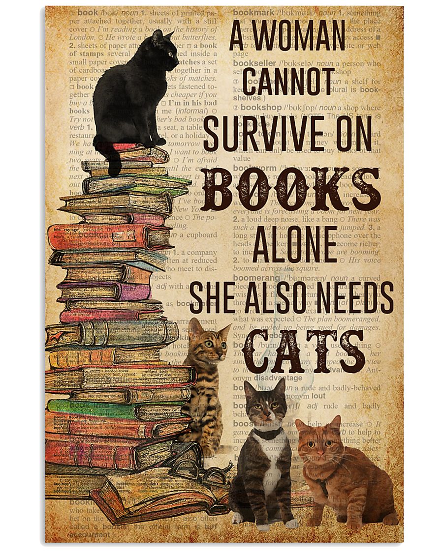 A Woman Survive On Books And Cats