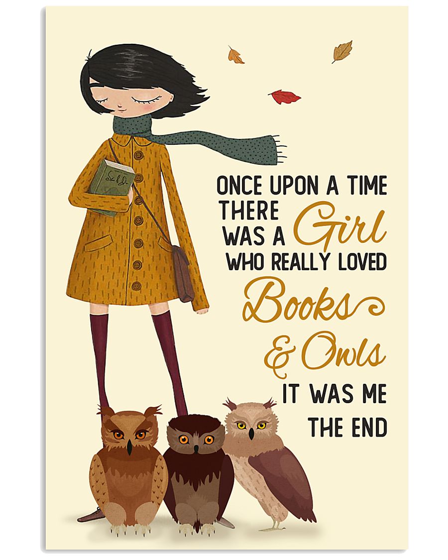 Autumn Girl Once Upon A Time Owls Reading