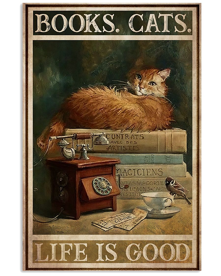 Books Cats Life Is Good