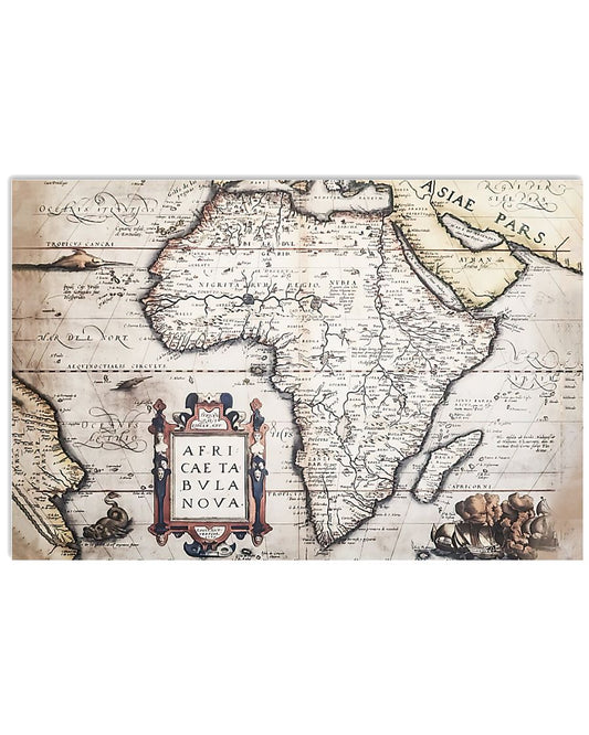 Africa wall Old map 1580