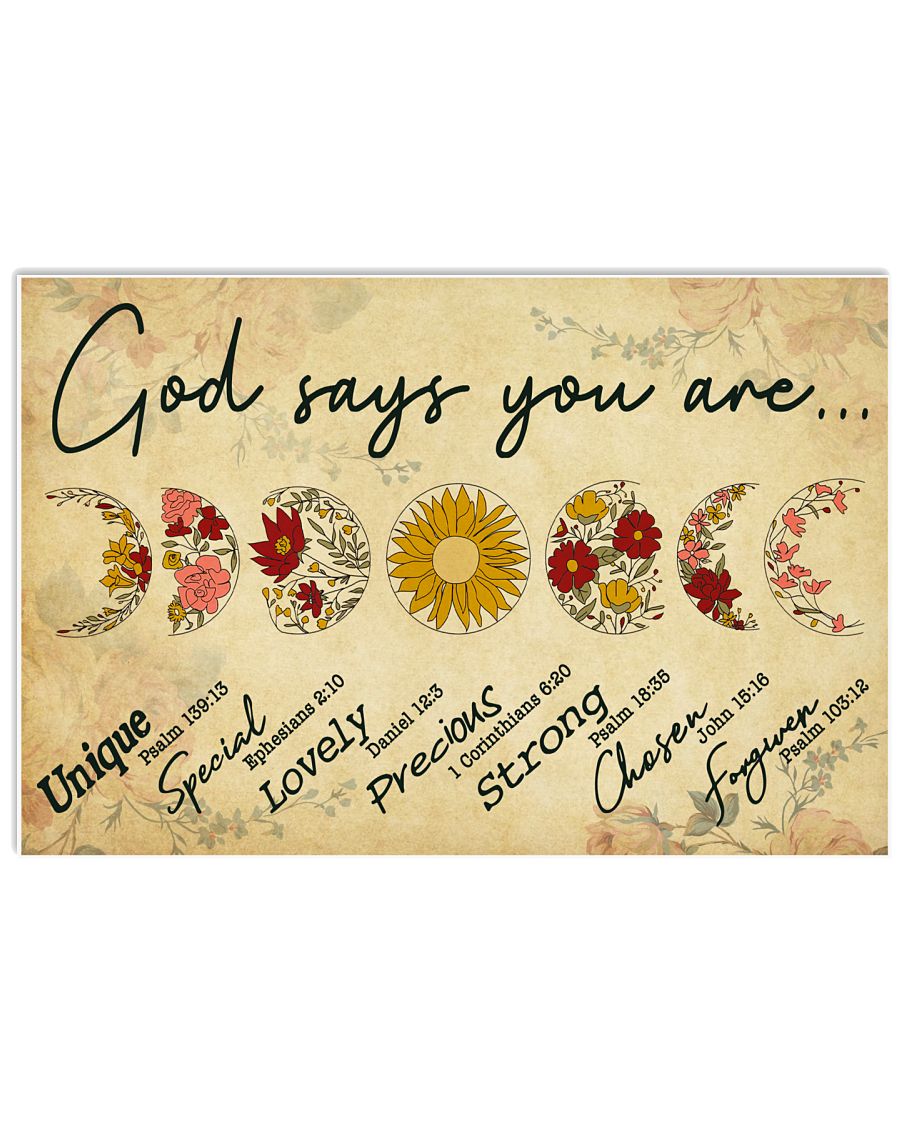 GOD SAYS YOU ARE