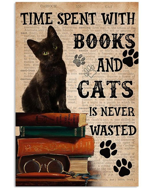 Time Spent With Books And Cats Dictionary