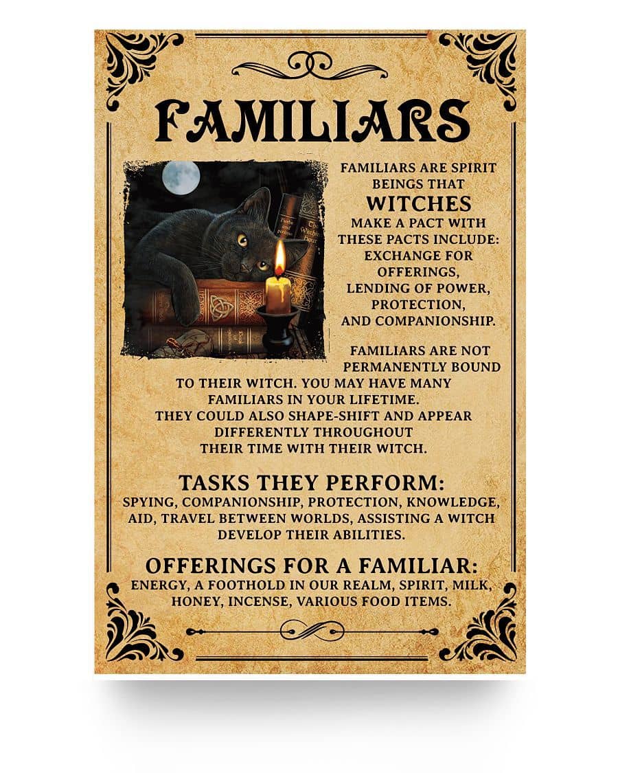 Witch Poster Familiars Are Spirit