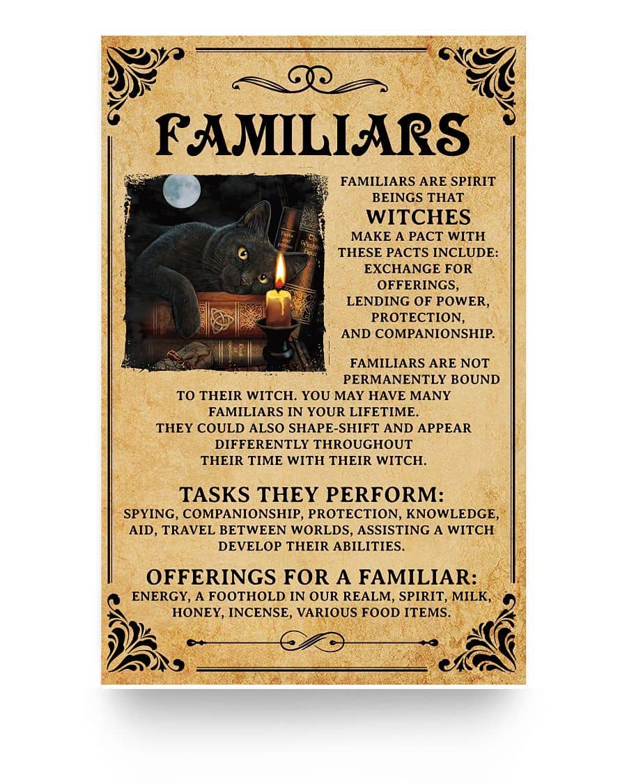 Witch Poster Familiars Are Spirit