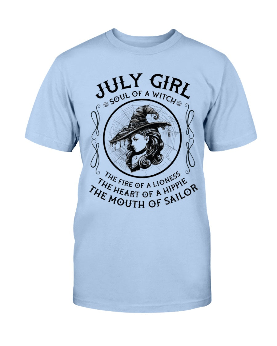 July Girl Soul Of A Witch Shirt