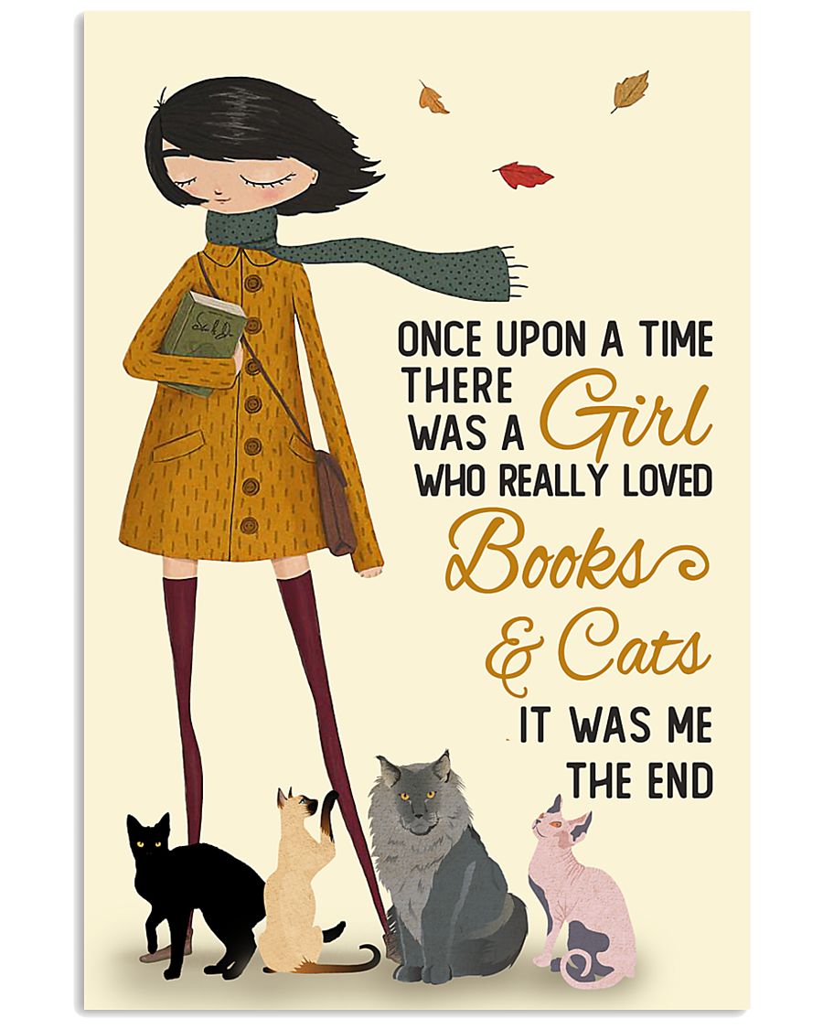 Autumn Girl Once Upon A Time Cats Reading