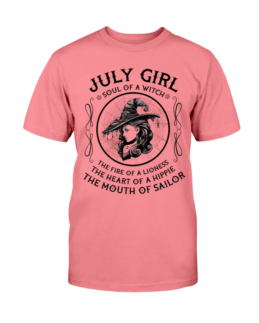 July Girl Soul Of A Witch Shirt