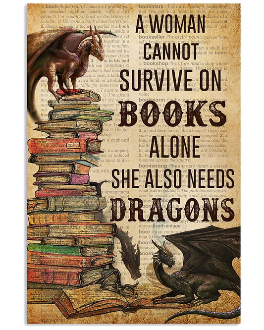 A Woman Survive On Books And Dragons