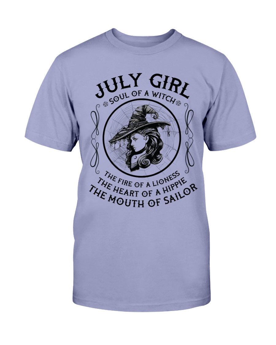 July Girl Soul Of A Witch Shirt