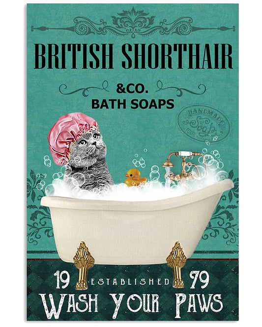 Green Bath Soap Company British Shorthair