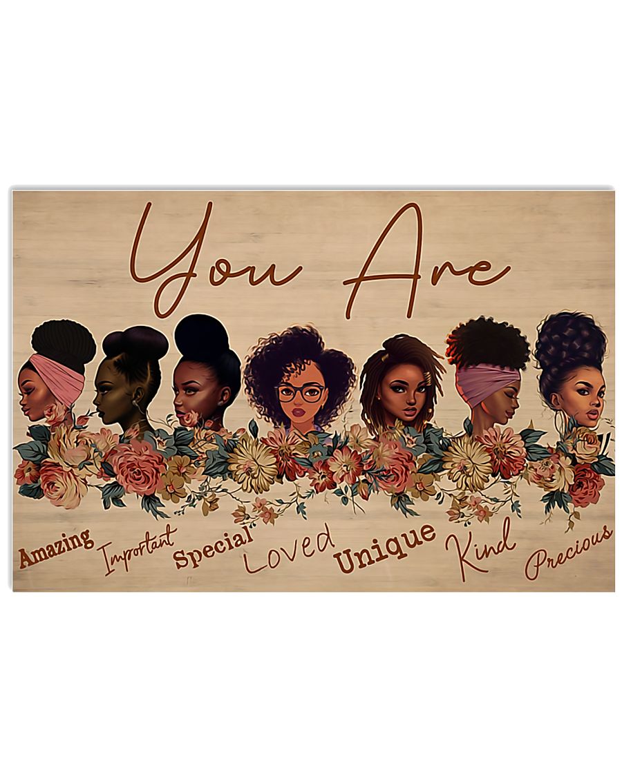 You Are Black Girl Premium Poster