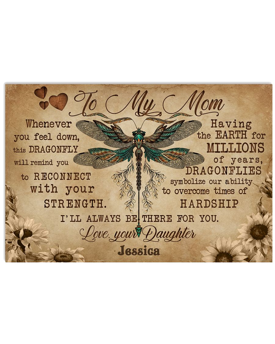 DRAGONFLY - TO MY MOM  - CUSTOM NAME