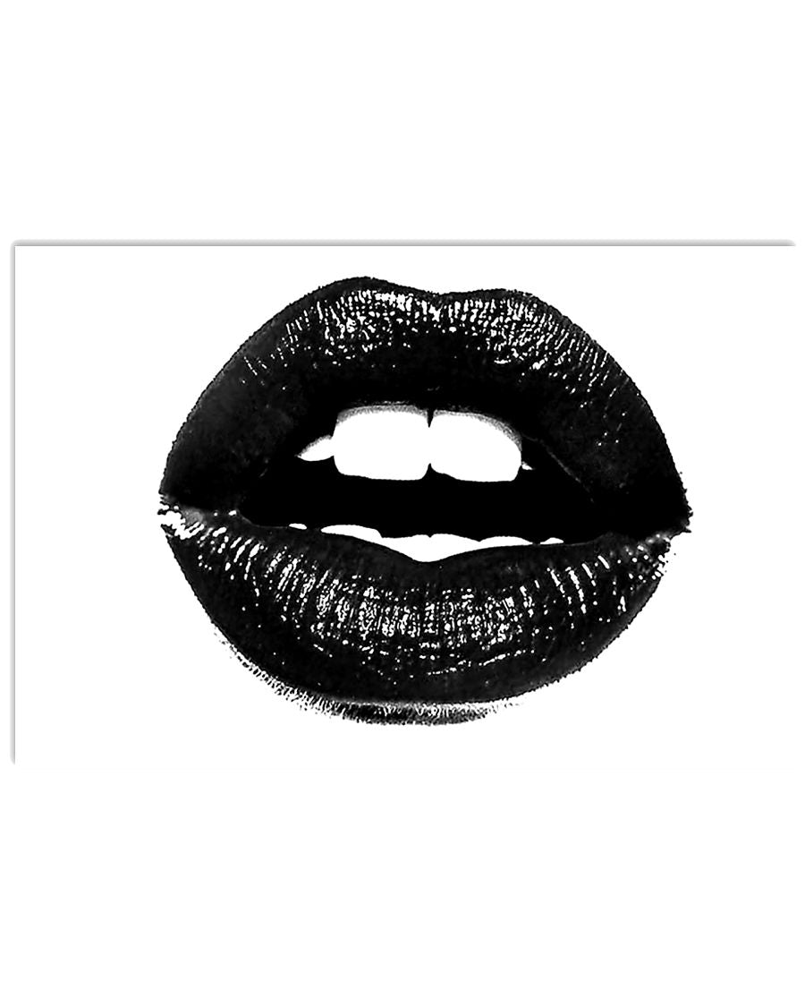 Black Girl Lips Print Frameless