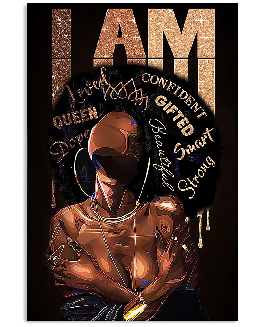 I Am Black Girl Magic Poster - Black Queen