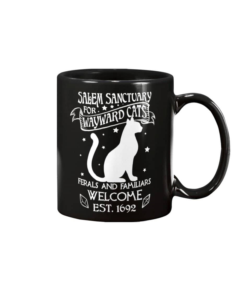 Wayward Cat Black Mug