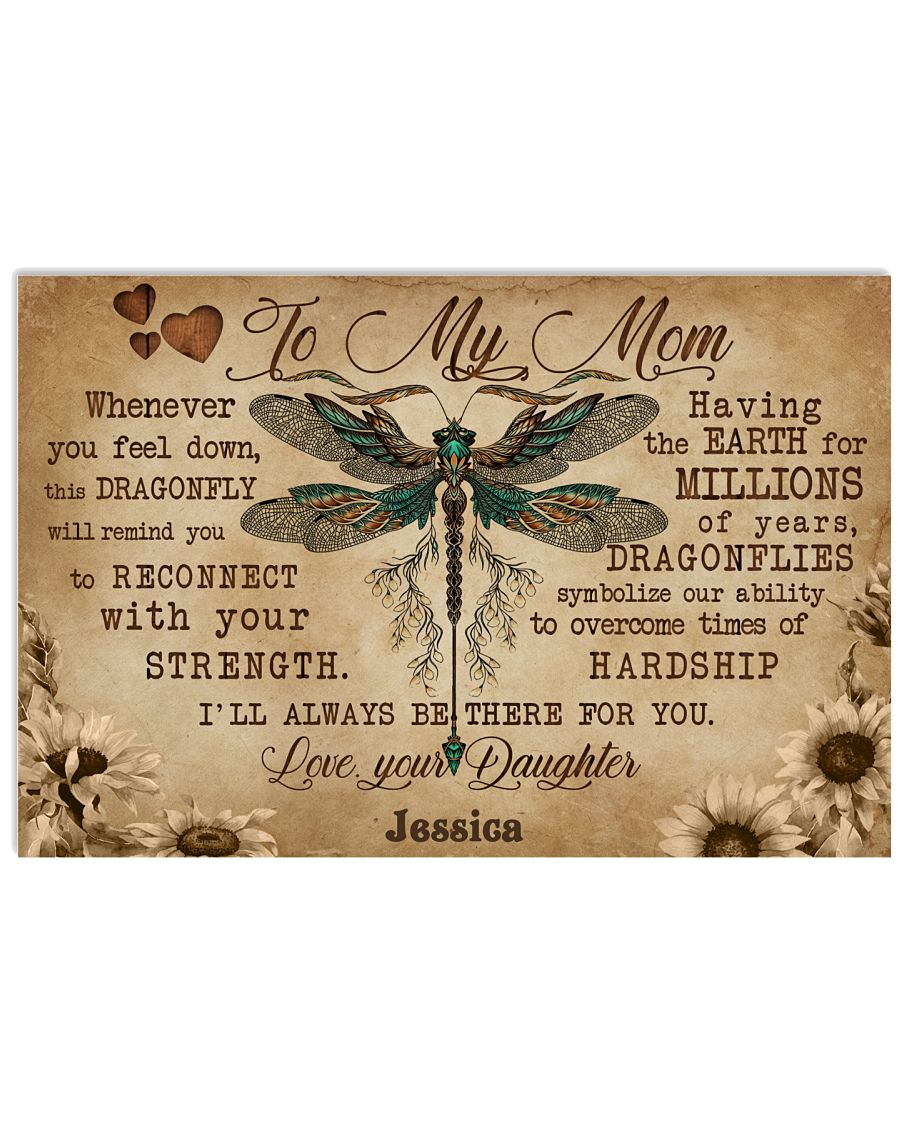 DRAGONFLY - TO MY MOM  - CUSTOM NAME