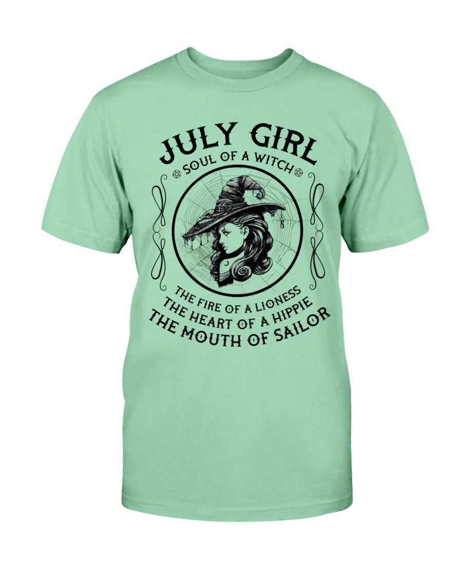 July Girl Soul Of A Witch Shirt