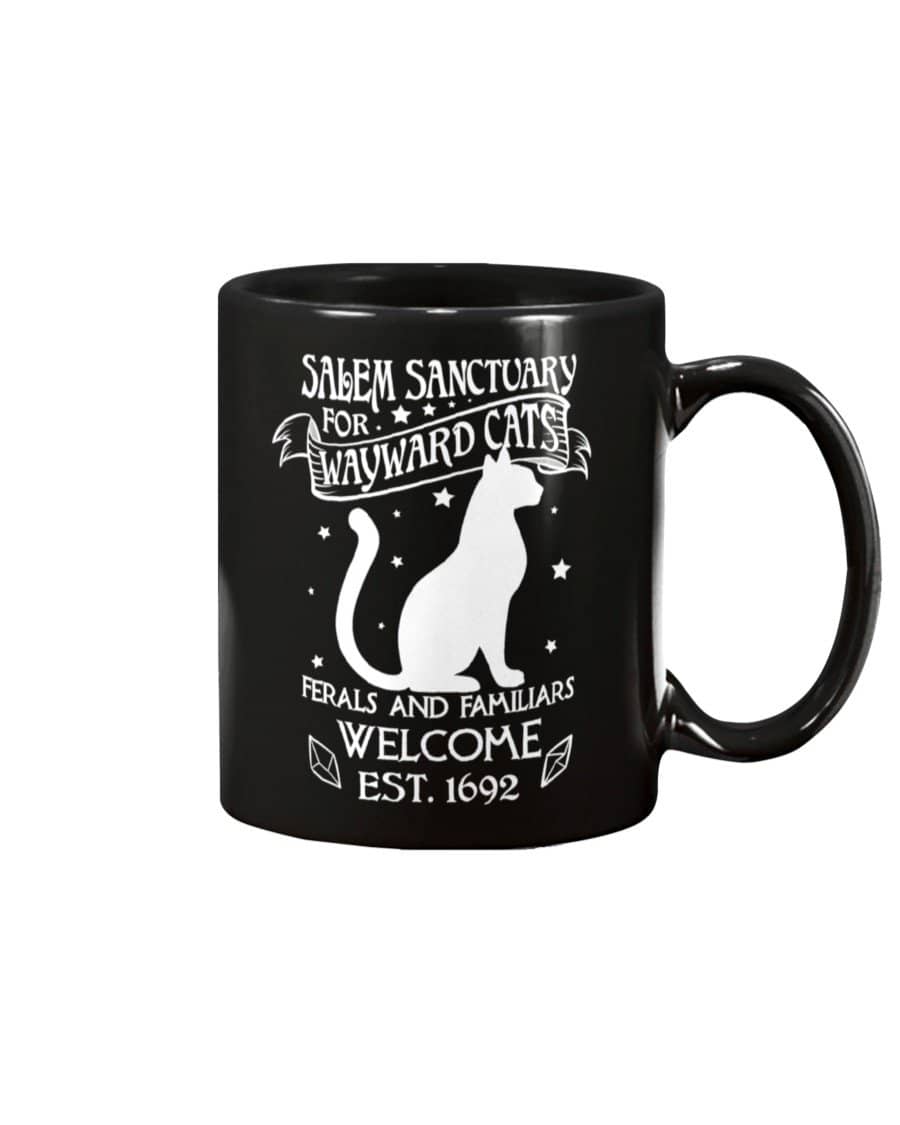 Wayward Cat Black Mug