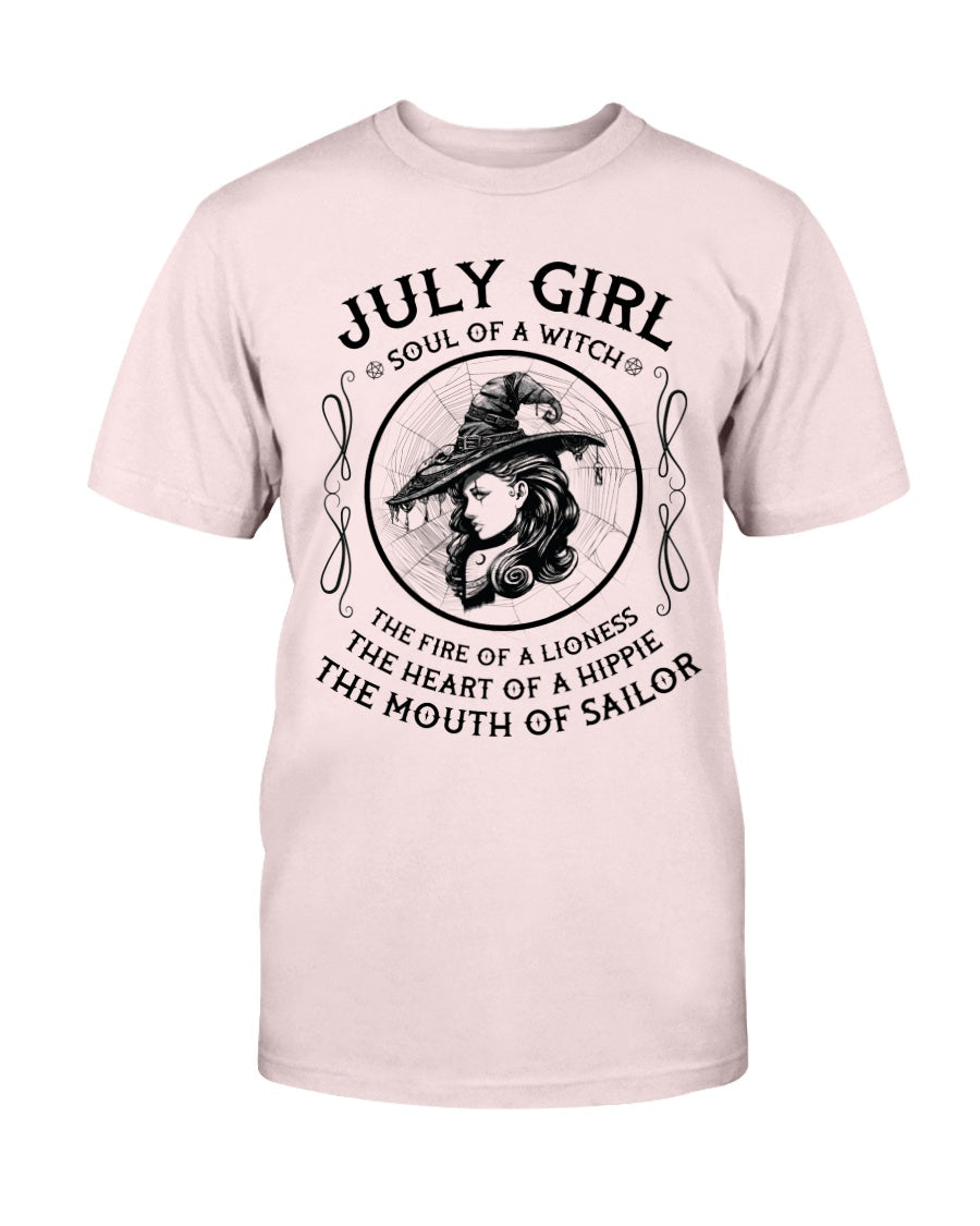 July Girl Soul Of A Witch Shirt