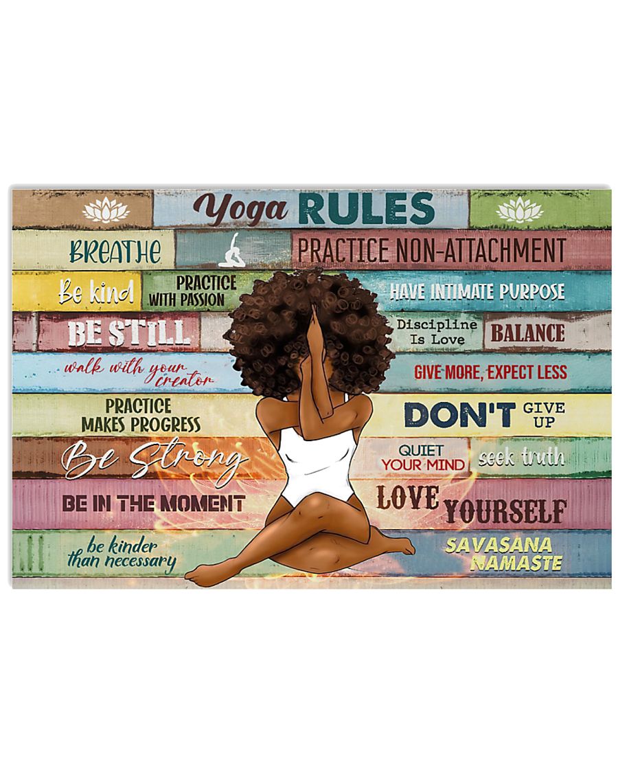 Yoga Rules Black Girl Meditation