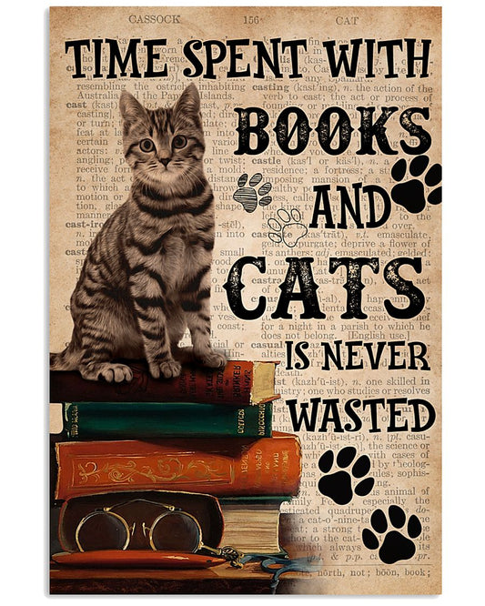 Time Spent With Books And Cats Dictionary 2