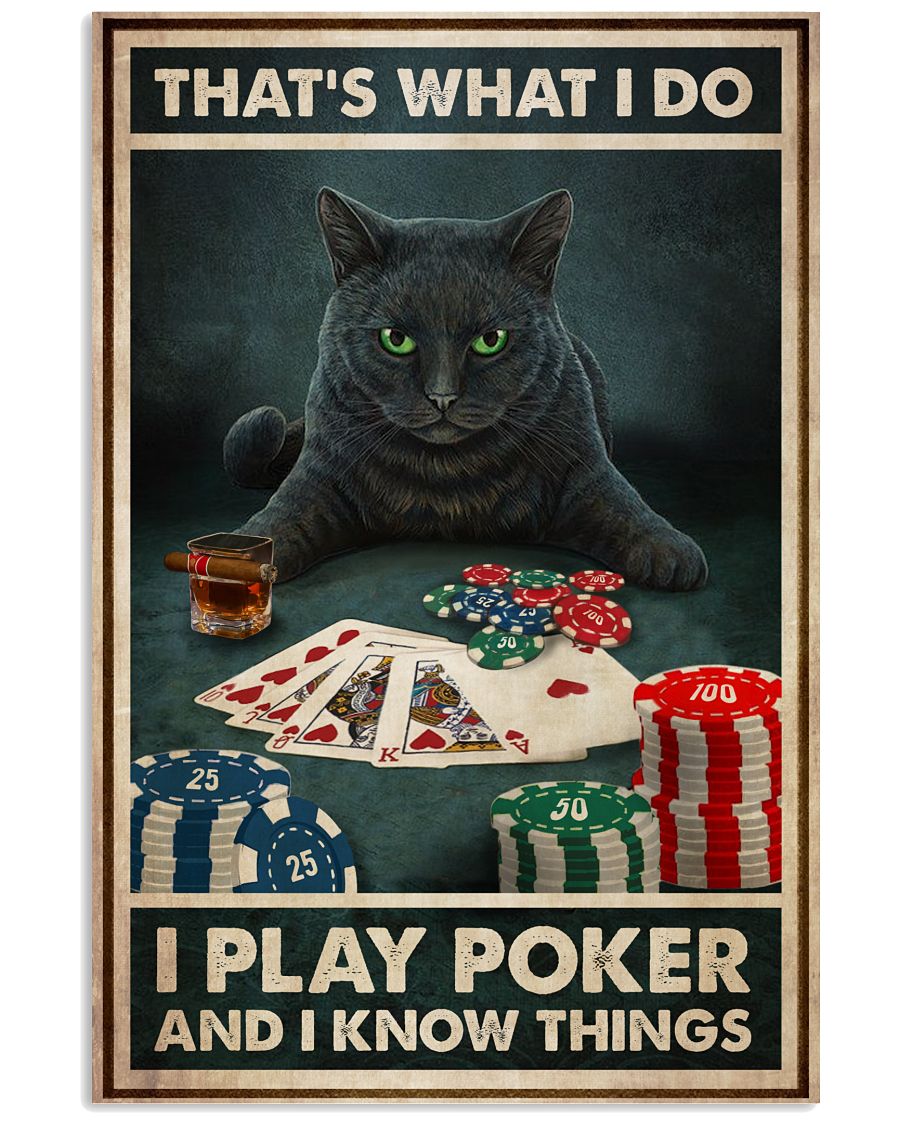 Black Cat Play Poker